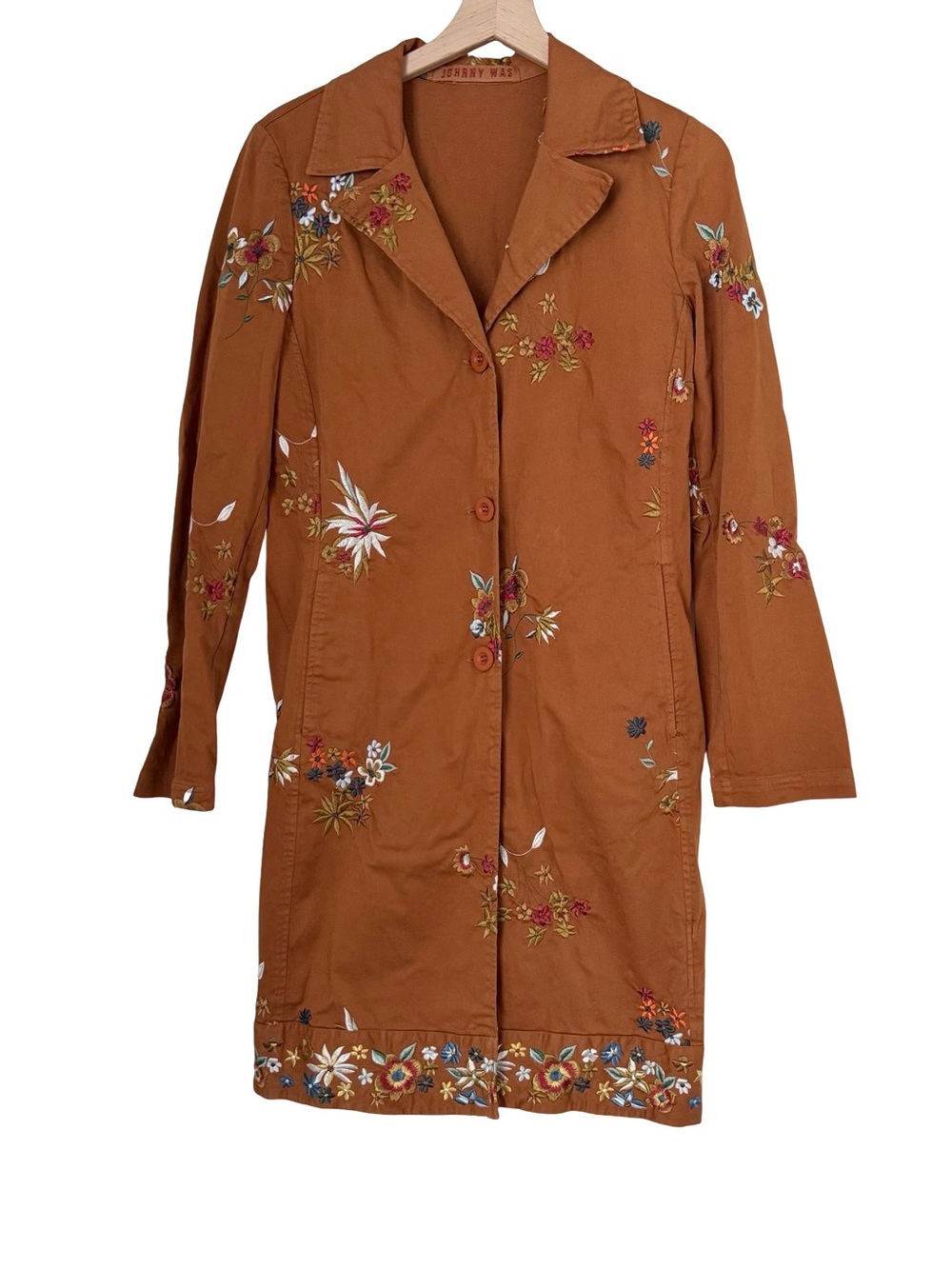 Johnny Was Embroidered Coat Sz S